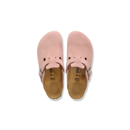 Birkenstock 1031635 Boston Pink Clay Suede Leather Clogs