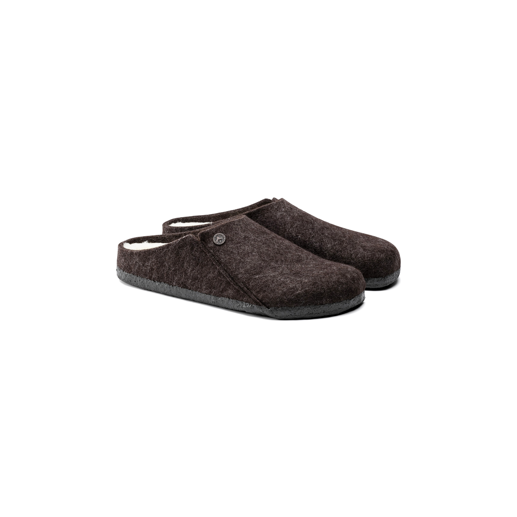 Birkenstock 1016570 Zermatt Shearling Felt Mocha Slippers