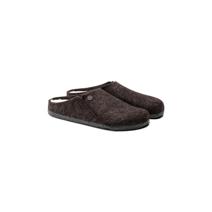 Birkenstock 1016570 Zermatt Shearling Felt Mocha Slippers