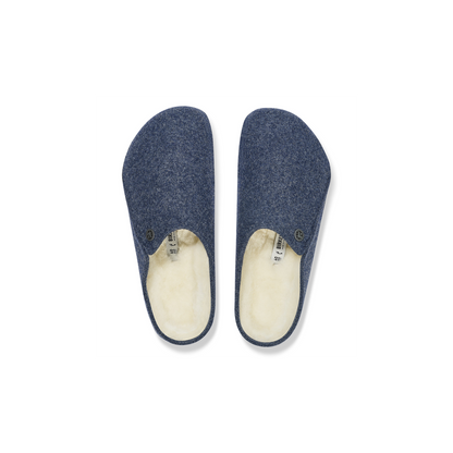 Birkenstock 1017535 Dark Blue Zermatt Shearling Felt Slippers