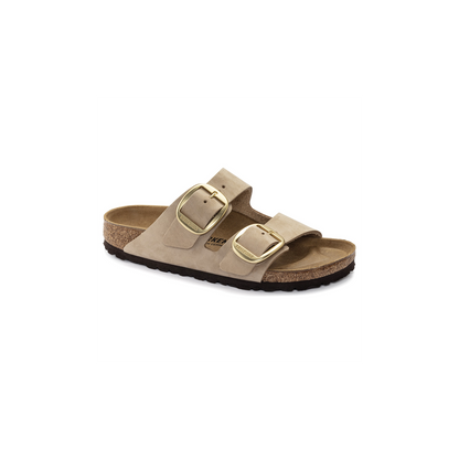 Birkenstock 1024064 Arizona Sandcastle Big Buckle Nubuck Leather Sandals