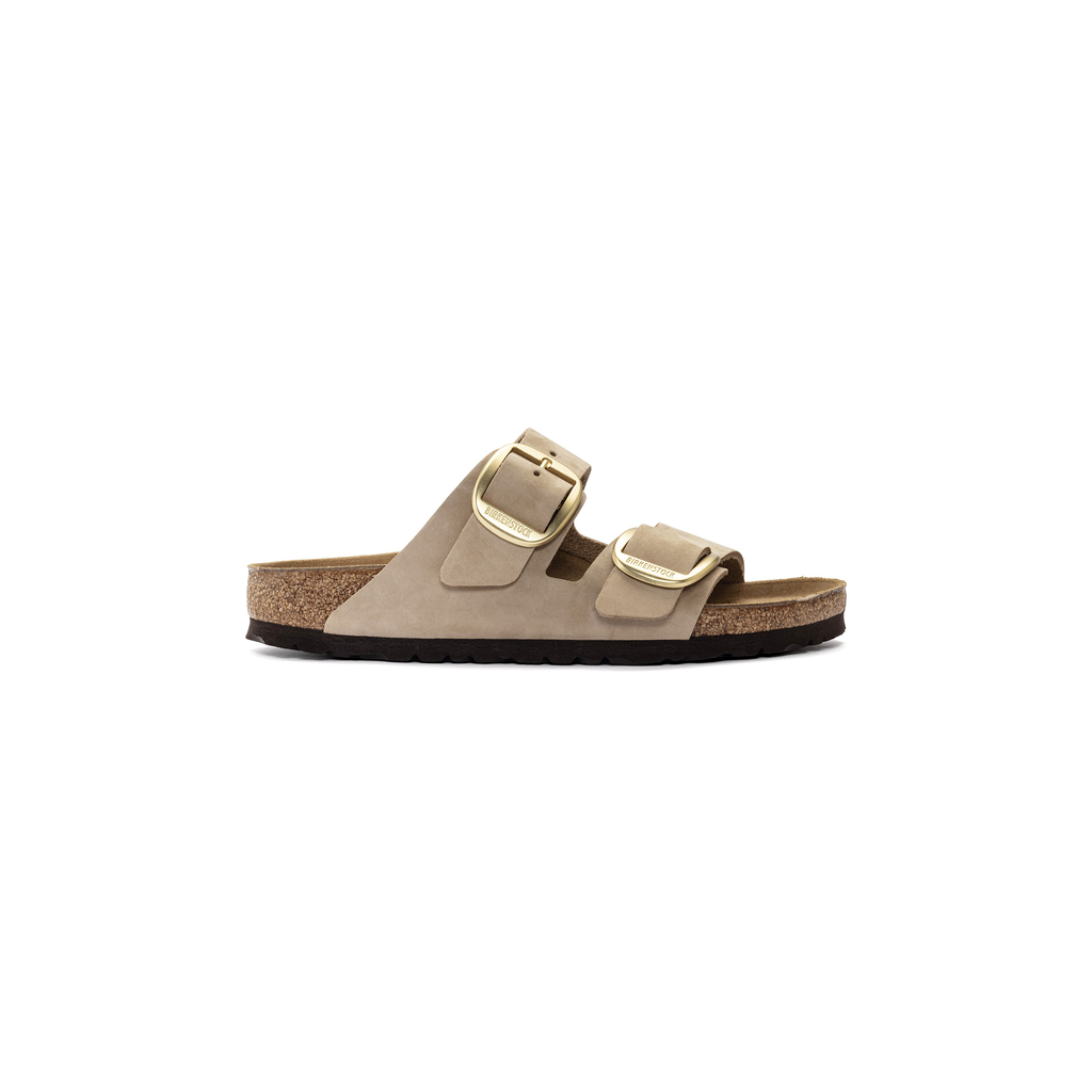 Birkenstock 1024064 Arizona Sandcastle Big Buckle Nubuck Leather Sandals