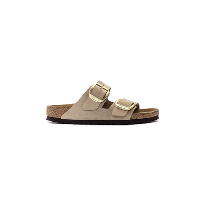 Birkenstock 1024064 Arizona Sandcastle Big Buckle Nubuck Leather Sandals