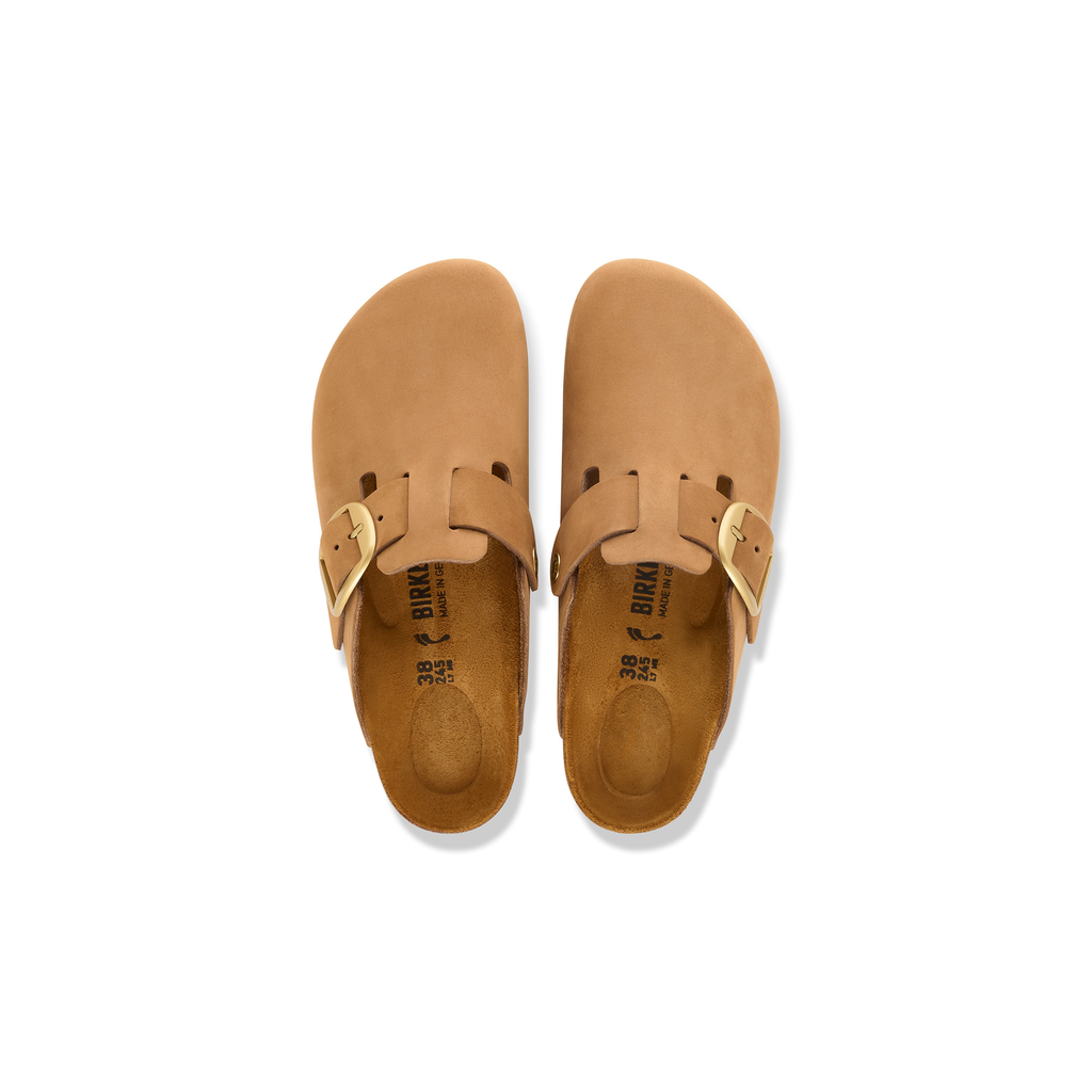 Birkenstock 1032949 Boston Big Buckle Mink Tonal Nubuck Leather Clogs