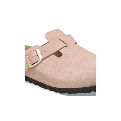 Birkenstock 1026171 Boston Suede Leather Light Rose Clogs