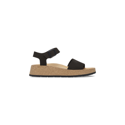 Birkenstock Papillio 1029046 Glenda Black Nubuck Leather Sandals