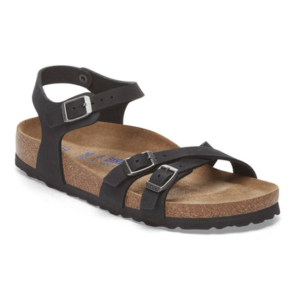 Birkenstock 1029526 Kumba Soft Footbed Nubuk Leather Black Sandals