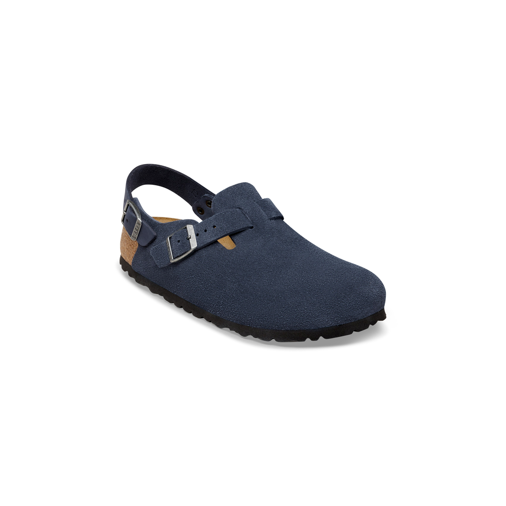 Birkenstock 1030668 Tokio Suede Leather New Navy Clogs with Strap Sizes 43-46