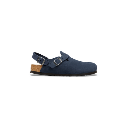 Birkenstock 1030668 Tokio Suede Leather New Navy Clogs with Strap Sizes 43-46