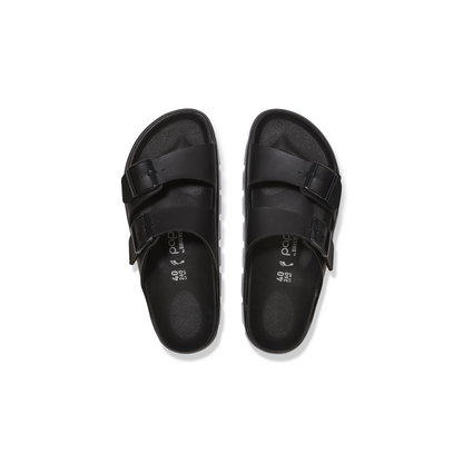 Birkenstock 1029077 Arizona Black Chunky Birko Flor Sandals