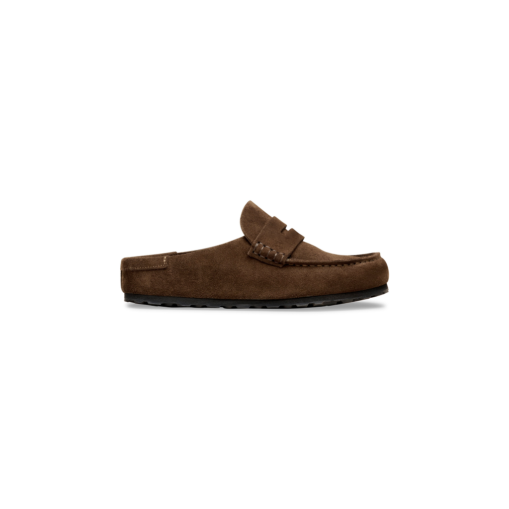 Birkenstock 1031701 Naples Wrapped Suede Leather Carafe Brown Slip On Shoes