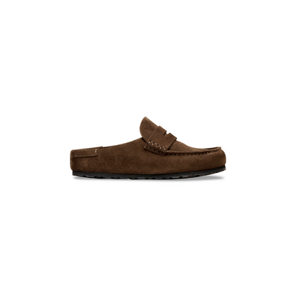 Birkenstock 1031701 Naples Wrapped Suede Leather Carafe Brown Slip On Shoes