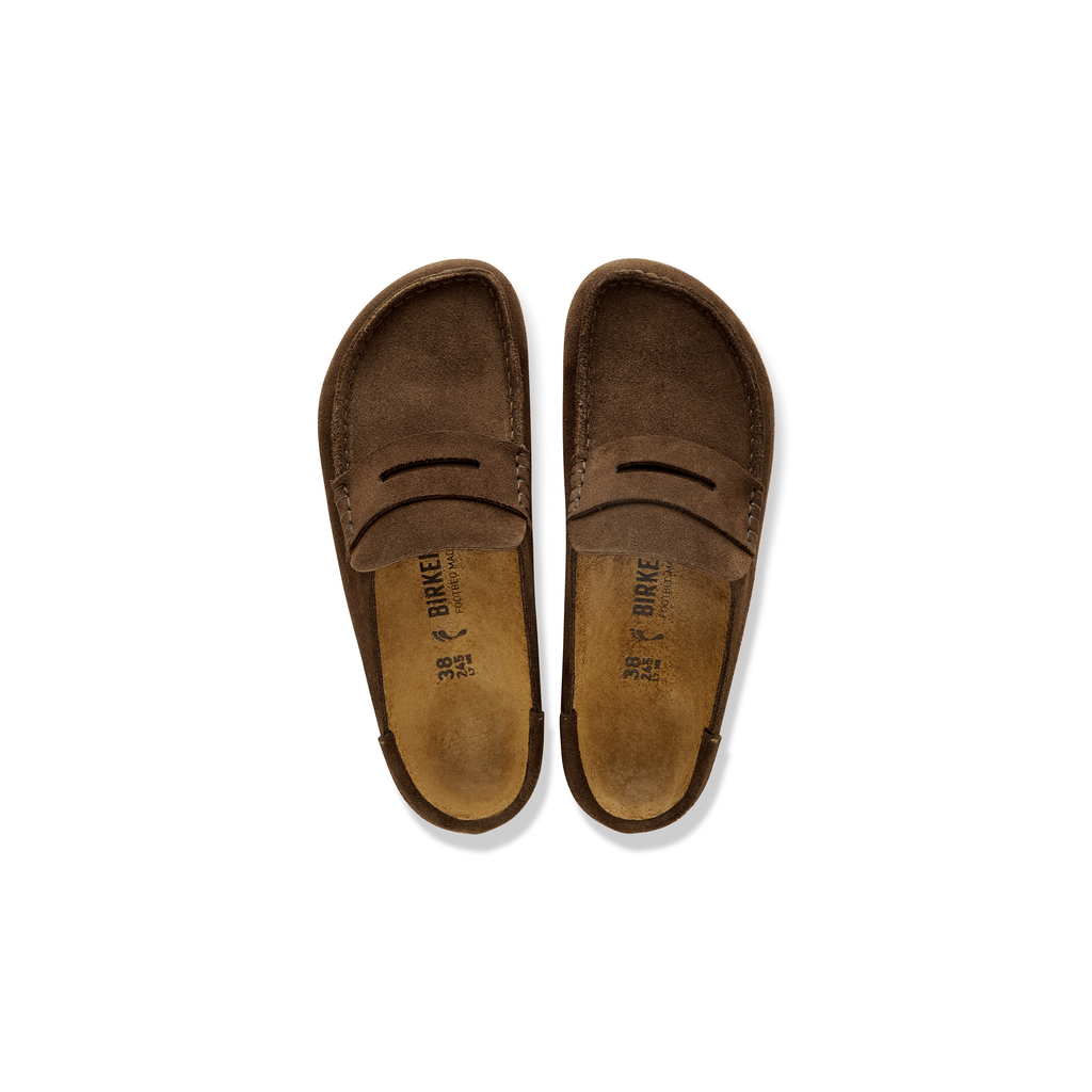 Birkenstock 1031701 Naples Wrapped Suede Leather Carafe Brown Slip On Shoes