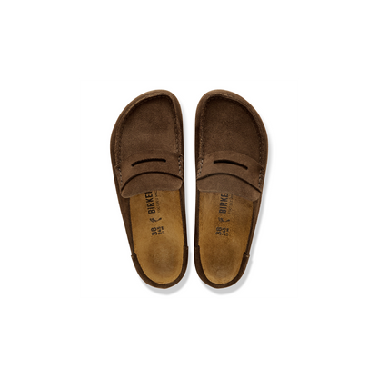 Birkenstock 1031701 Naples Wrapped Suede Leather Carafe Brown Slip On Shoes