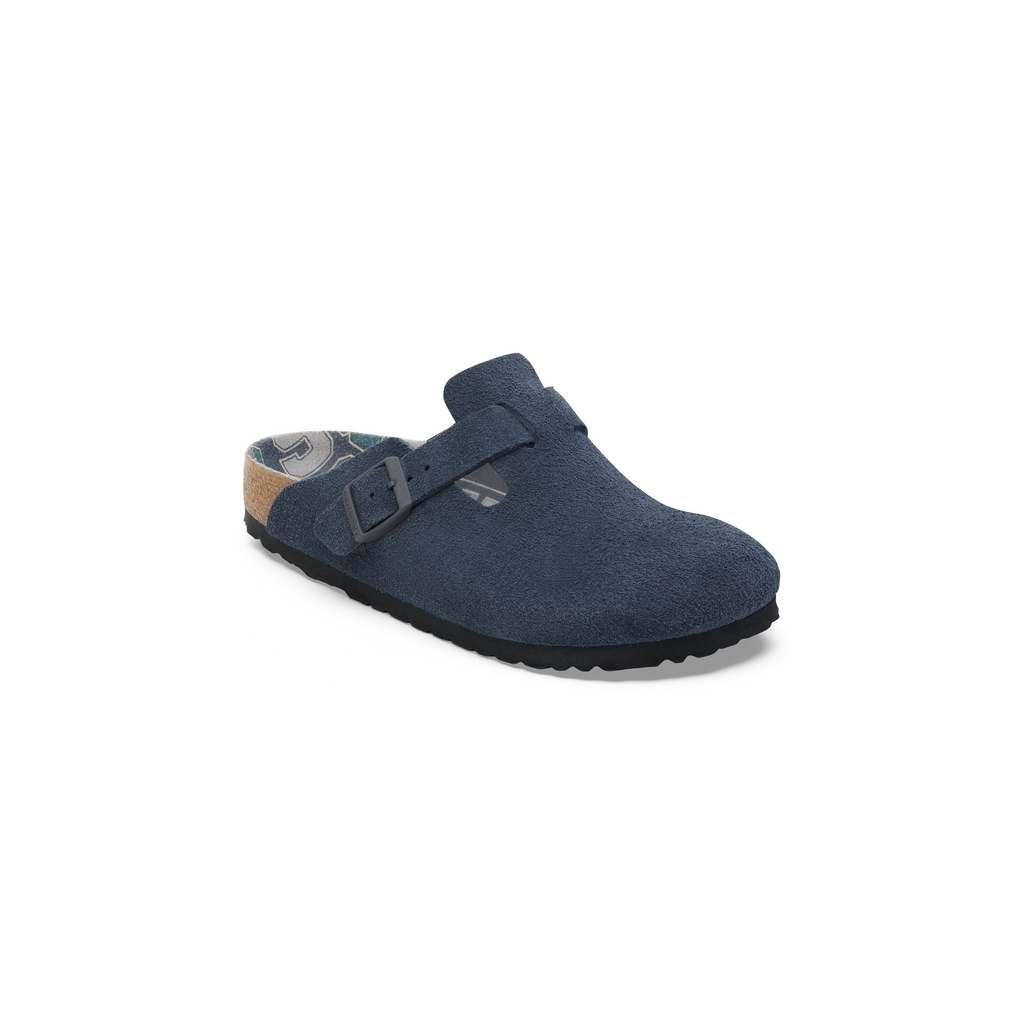 Birkenstock 1030642 Boston New Navy Varsity Suede Clogs