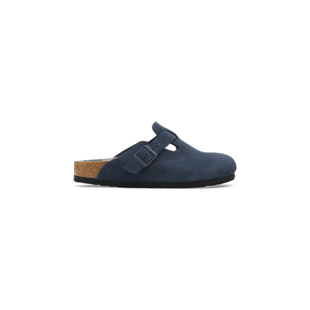 Birkenstock 1030642 Boston New Navy Varsity Suede Clogs