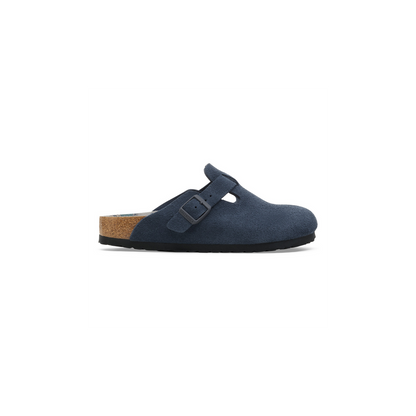 Birkenstock 1030642 Boston New Navy Varsity Suede Clogs