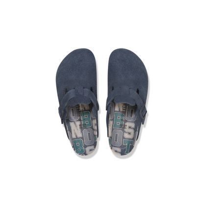 Birkenstock 1030642 Boston New Navy Varsity Suede Clogs