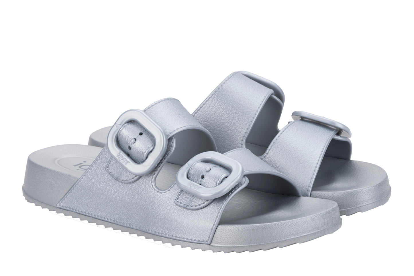 Igor S10345 201 Habana Metal Plata Silver Sandals