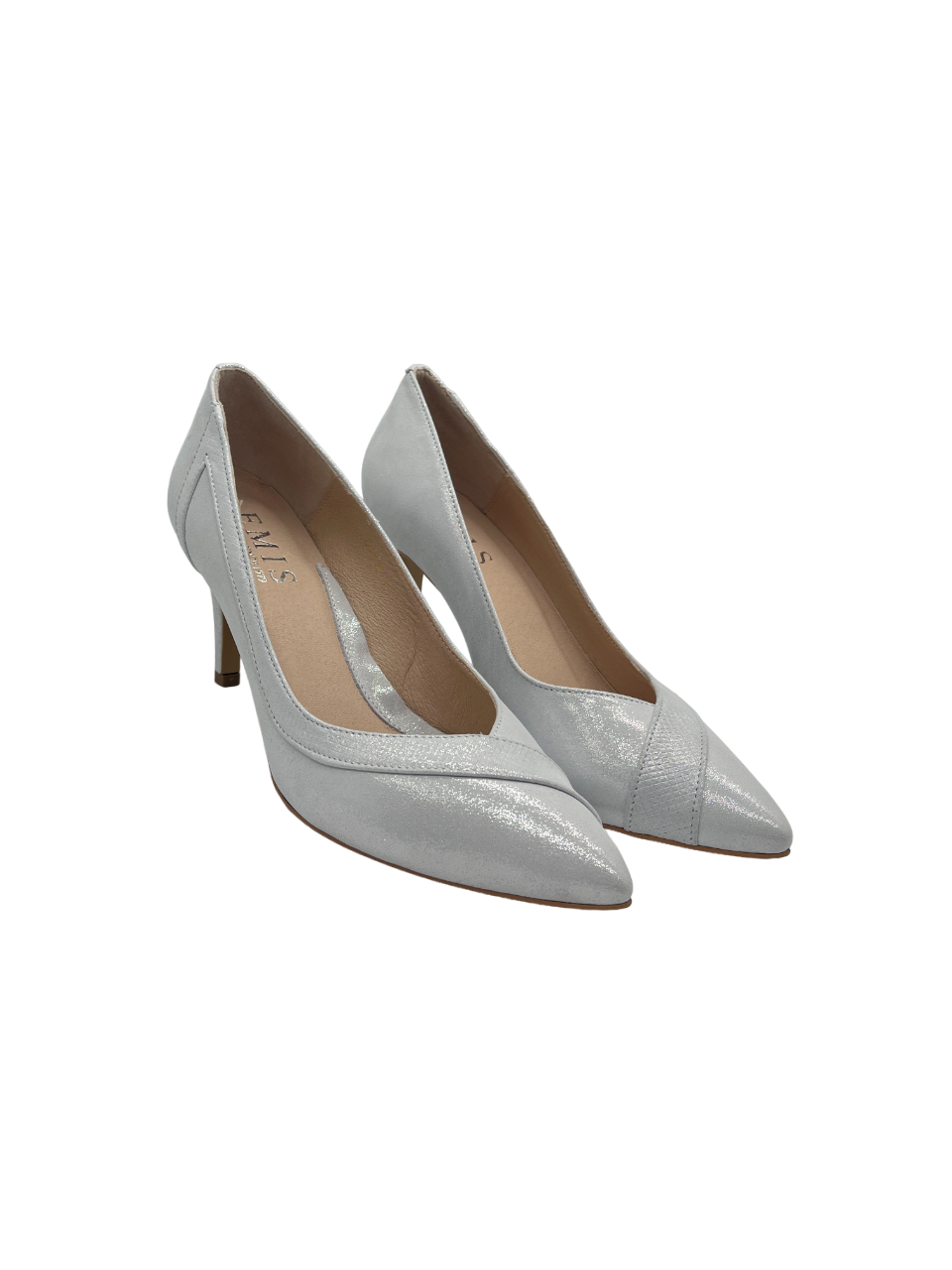 Emis S8134/821o White/Silver Heels