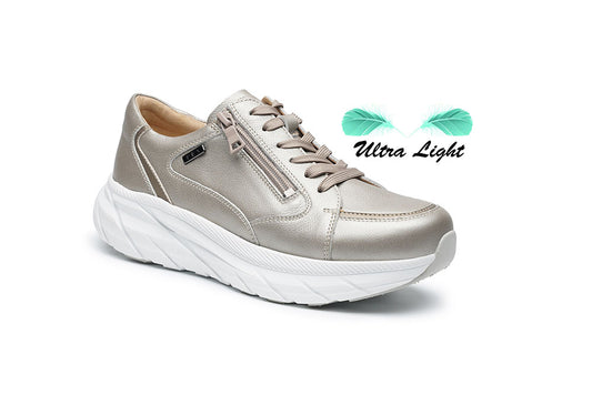 G Comfort SP-1562 P Platinum Ultra Light Sneakers with Zip