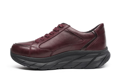 G Comfort SP-1562R Medoc Burgundy Softnappa Sneakers with Zip