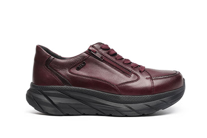 G Comfort SP-1562R Medoc Burgundy Softnappa Sneakers with Zip