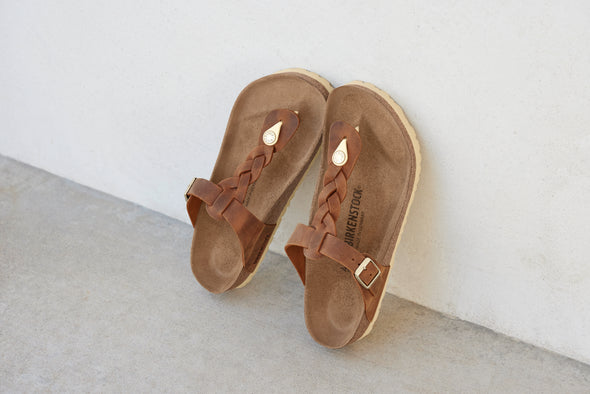 Birkenstock 1021355 Gizeh Regular Braided Tan Sandals