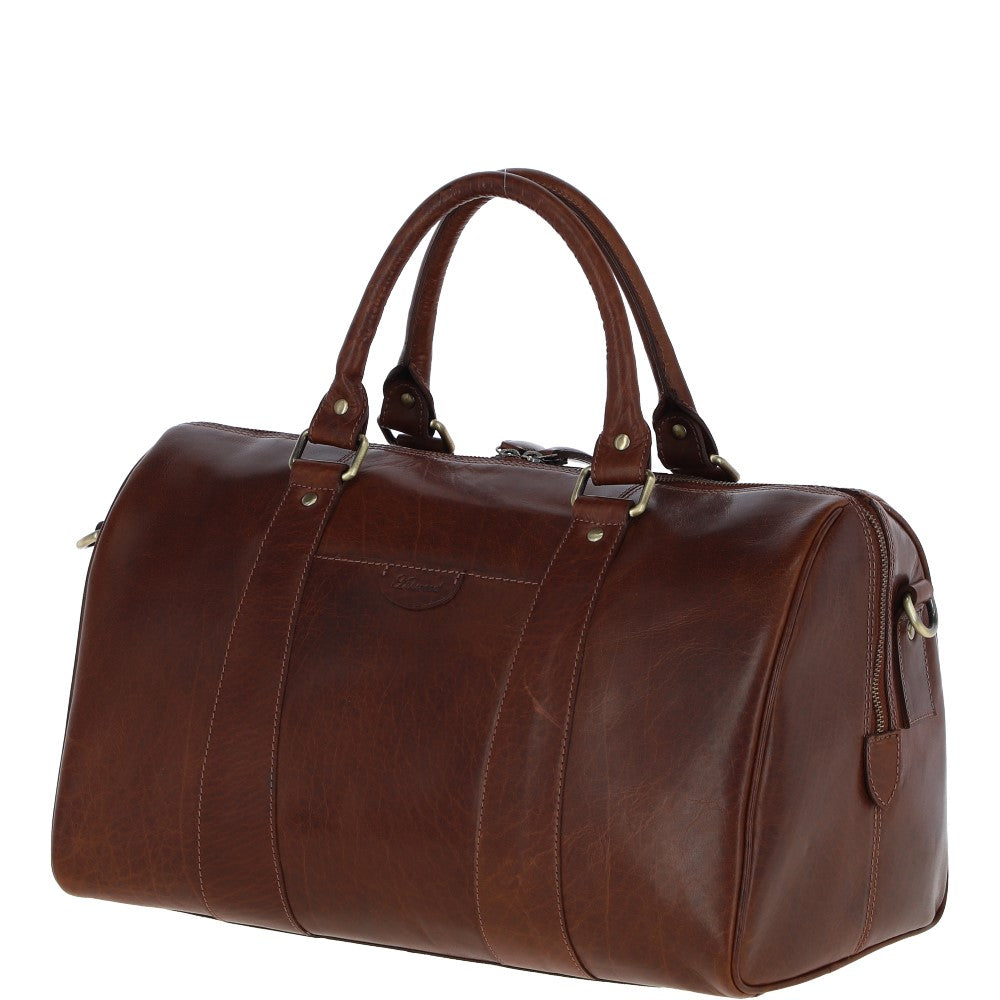 Ashwood Leather T-76 Chestnut Tan Leather Medium Holdall