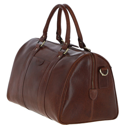 Ashwood Leather T-76 Chestnut Tan Leather Medium Holdall