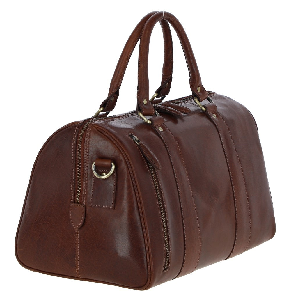 Ashwood Leather T-76 Chestnut Tan Leather Medium Holdall