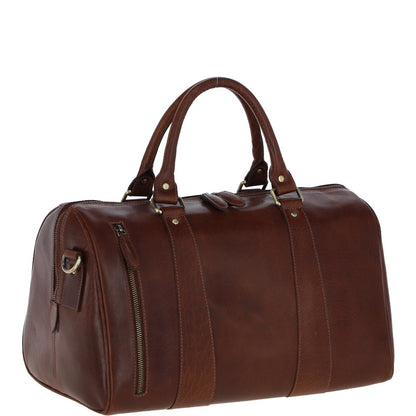 Ashwood Leather T-76 Chestnut Tan Leather Medium Holdall