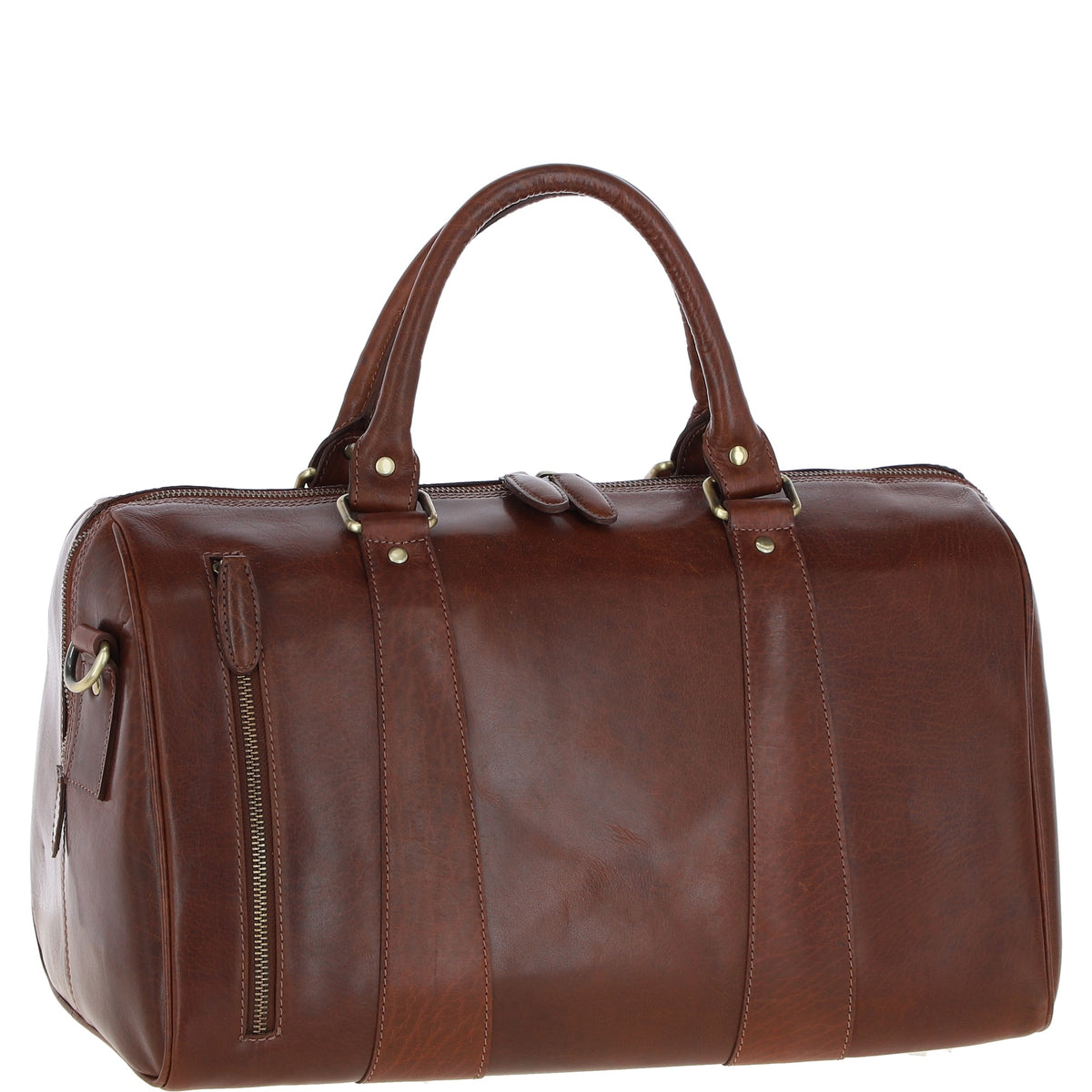 Ashwood Leather T-76 Chestnut Tan Leather Medium Holdall