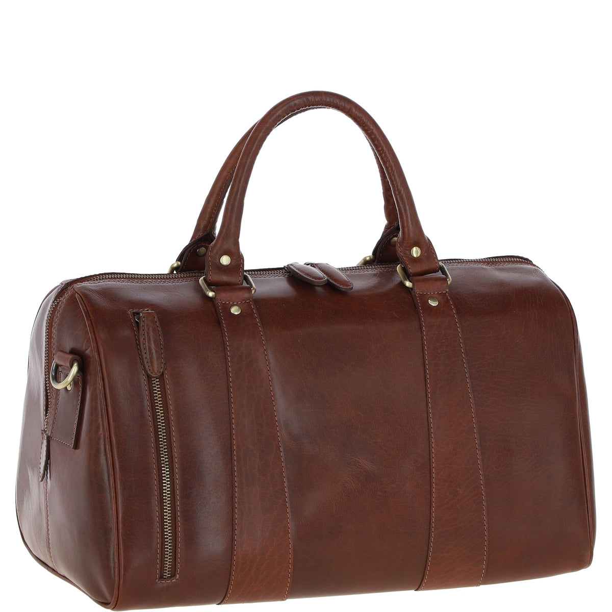 Ashwood Leather T-76 Chestnut Tan Leather Medium Holdall