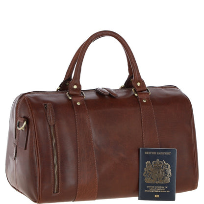 Ashwood Leather T-76 Chestnut Tan Leather Medium Holdall