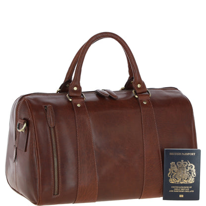 Ashwood Leather T-76 Chestnut Tan Leather Medium Holdall