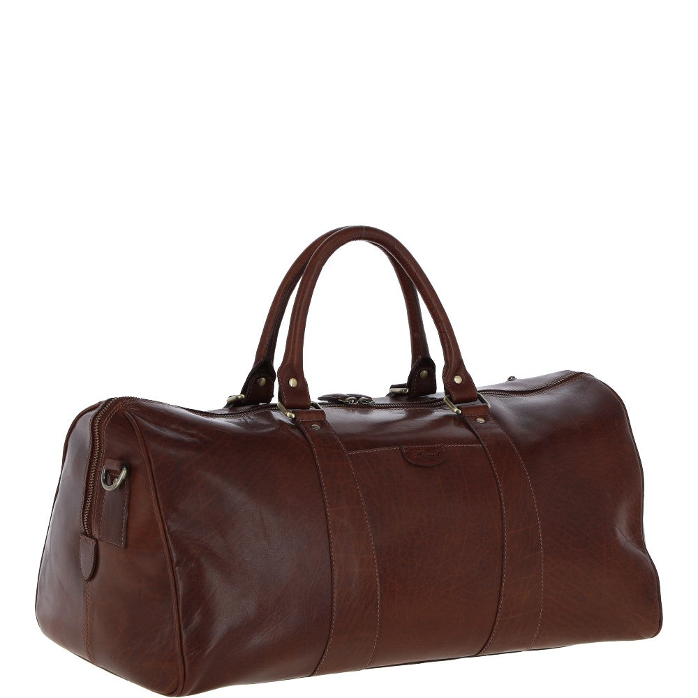 Ashwood Leather T-77 Chestnut Tan Leather Large Holdall