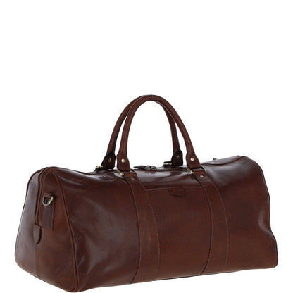 Ashwood Leather T-77 Chestnut Tan Leather Large Holdall