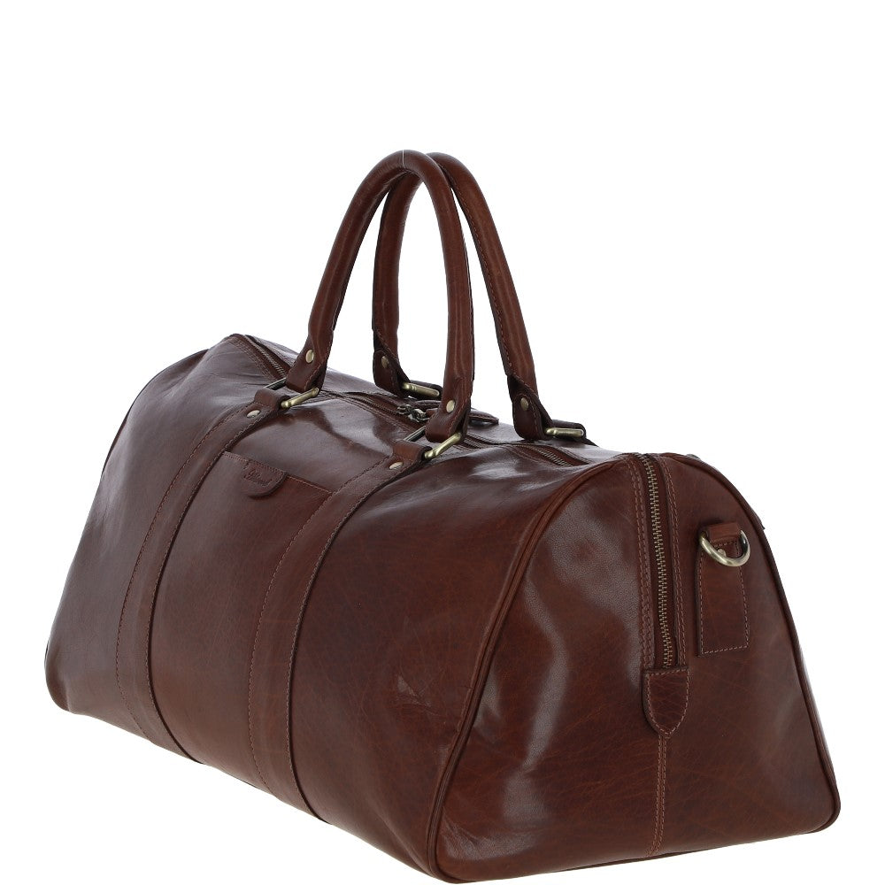 Ashwood Leather T-77 Chestnut Tan Leather Large Holdall