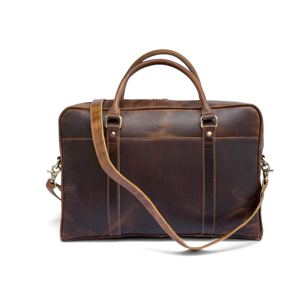 TWM TWM109 Brown Leather Laptop Bag