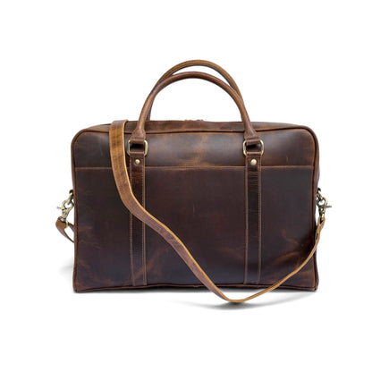 TWM TWM109 Brown Leather Laptop Bag