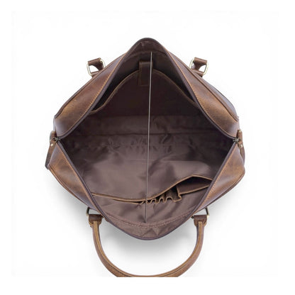TWM TWM109 Brown Leather Laptop Bag