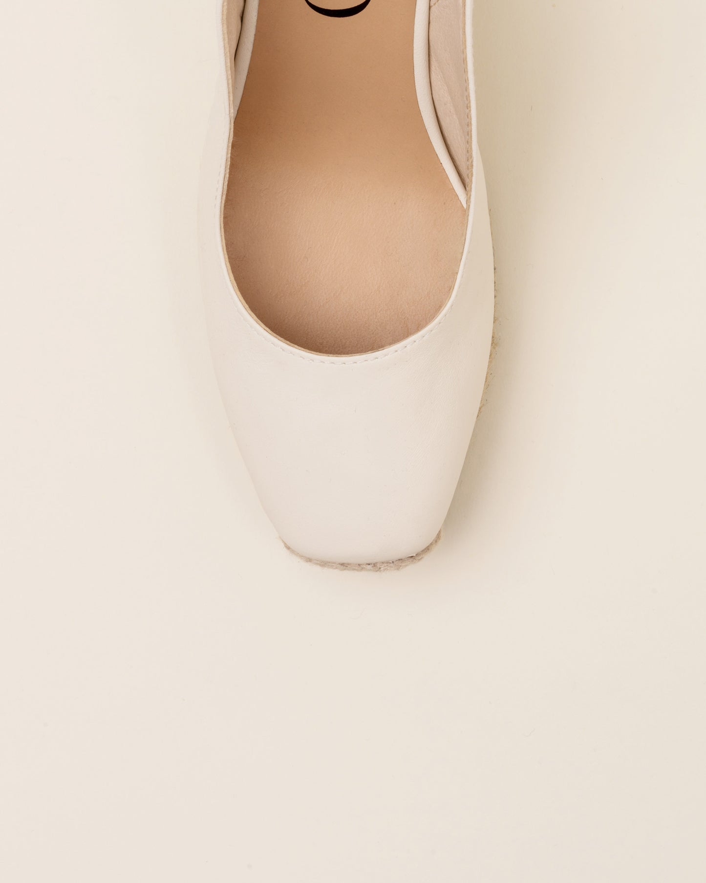 Gaimo Teyma Cream Wedge Espadrilles