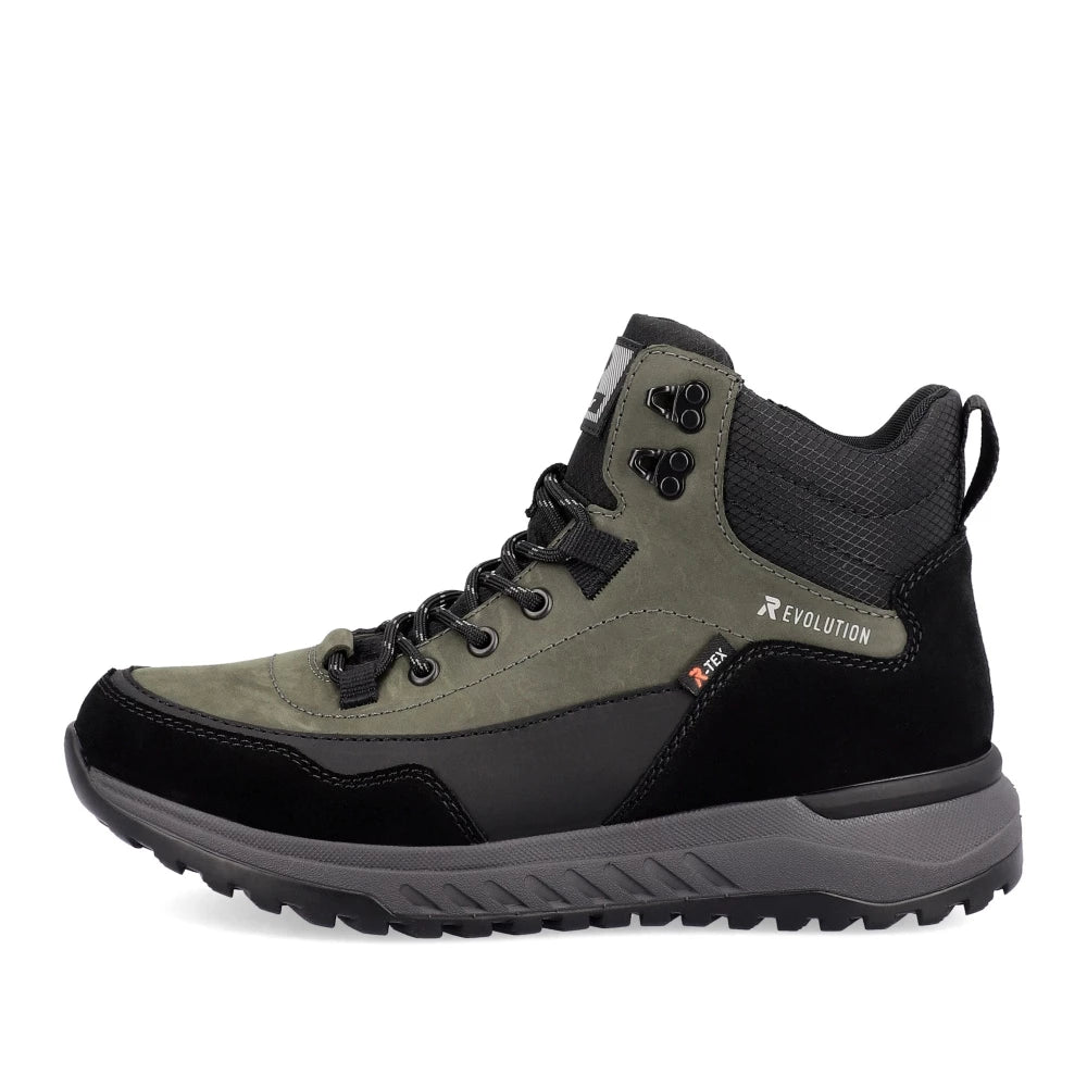 Rieker Evolution U0169-54 TEX Green Combi Boots