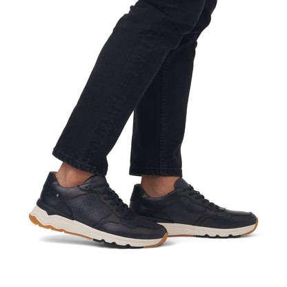 Rieker Evolution U0900-14 Navy & Black Lace Trainers