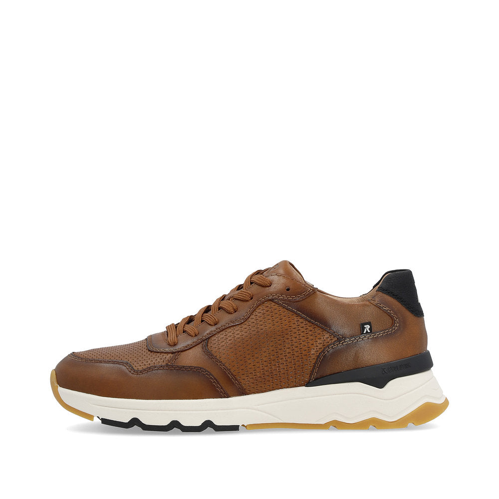 Rieker Evolution U0900-24 Brown & Black Lace Trainers