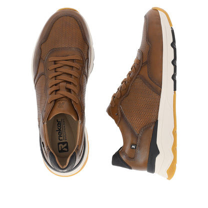 Rieker Evolution U0900-24 Brown & Black Lace Trainers