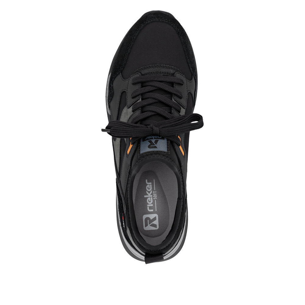 Rieker Soft U1403-01 Black Combi TEX Sneakers