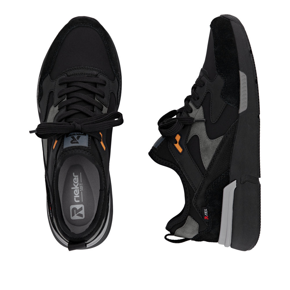 Rieker Soft U1403-01 Black Combi TEX Sneakers