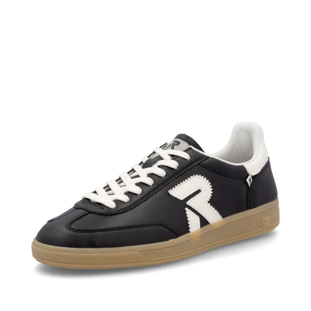 Rieker Swing2Go U2200-00 Black & Off White Trainers